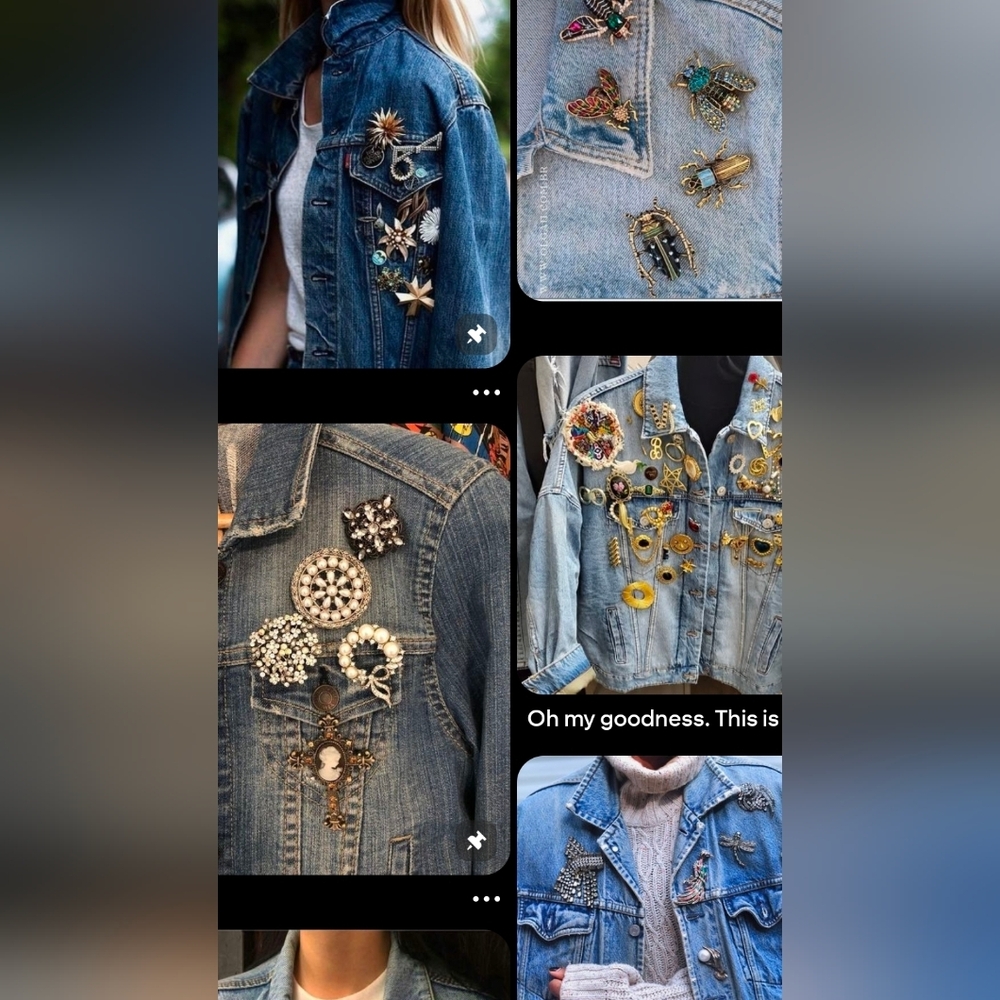 ( Pick 1 ) Assorted Decorative Enamel & Rhinestone Brooches - Listing For One - Picture 4 of 6